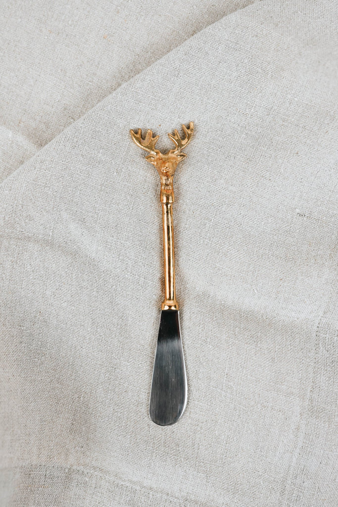Brass Reindeer Canape Knife - Heyday