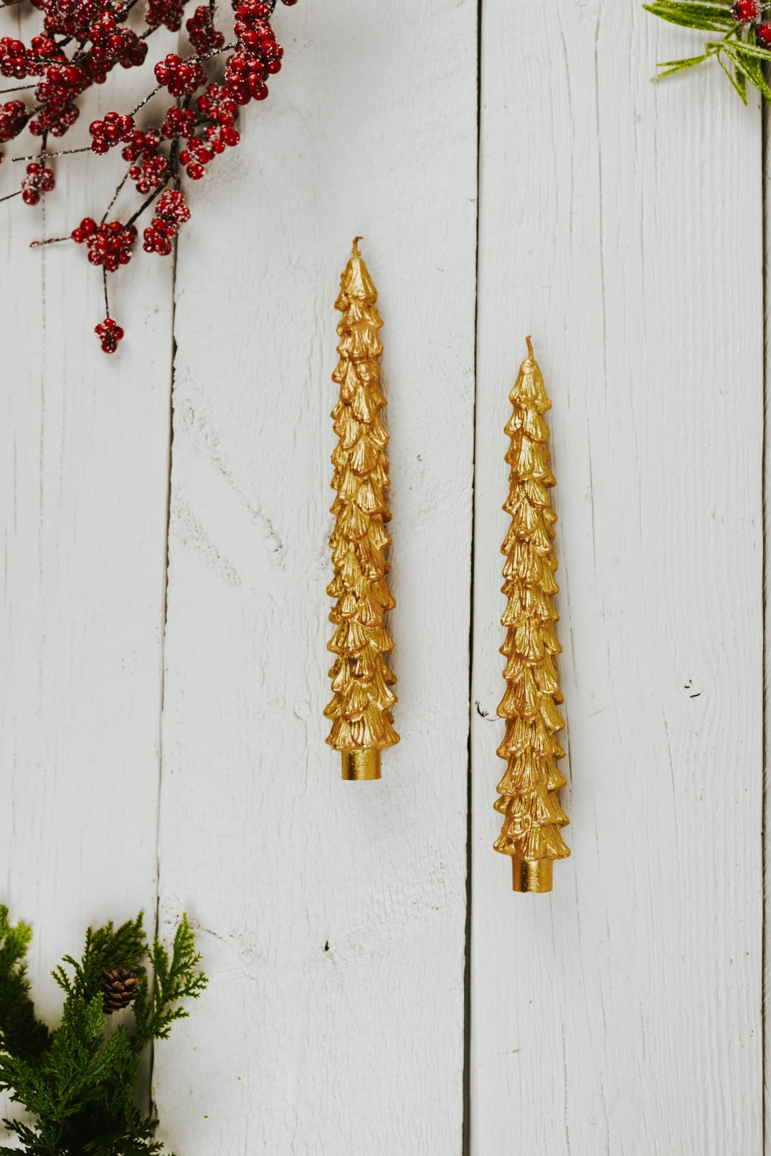 Gold Tree Taper Candles - Heyday