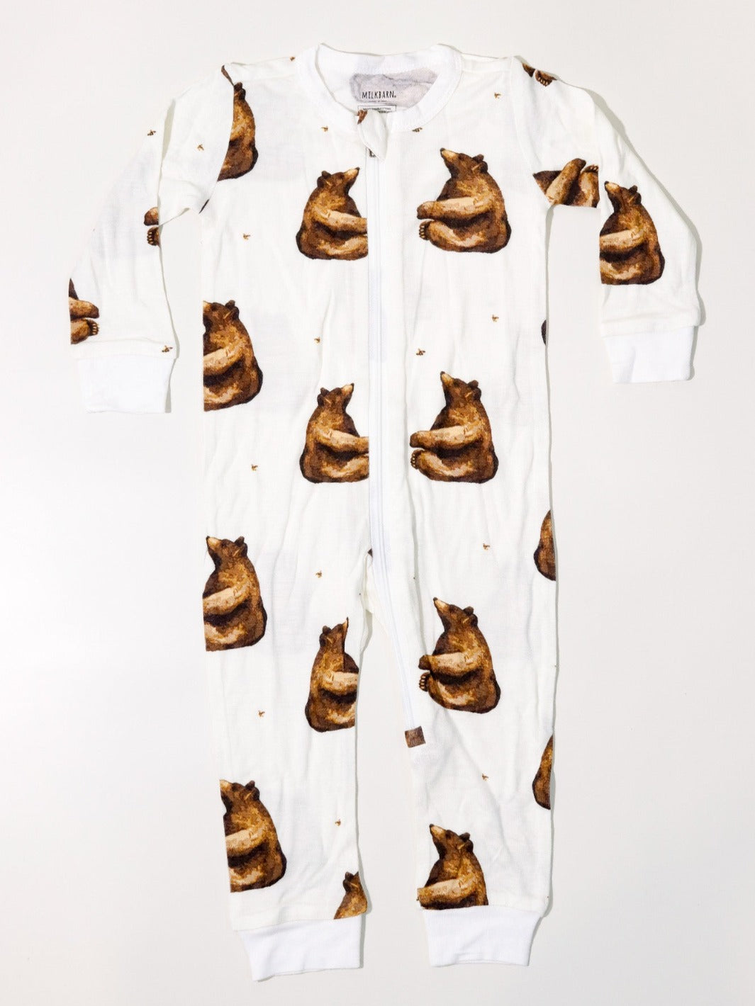 Honey Bear Zipper Pajama - Heyday