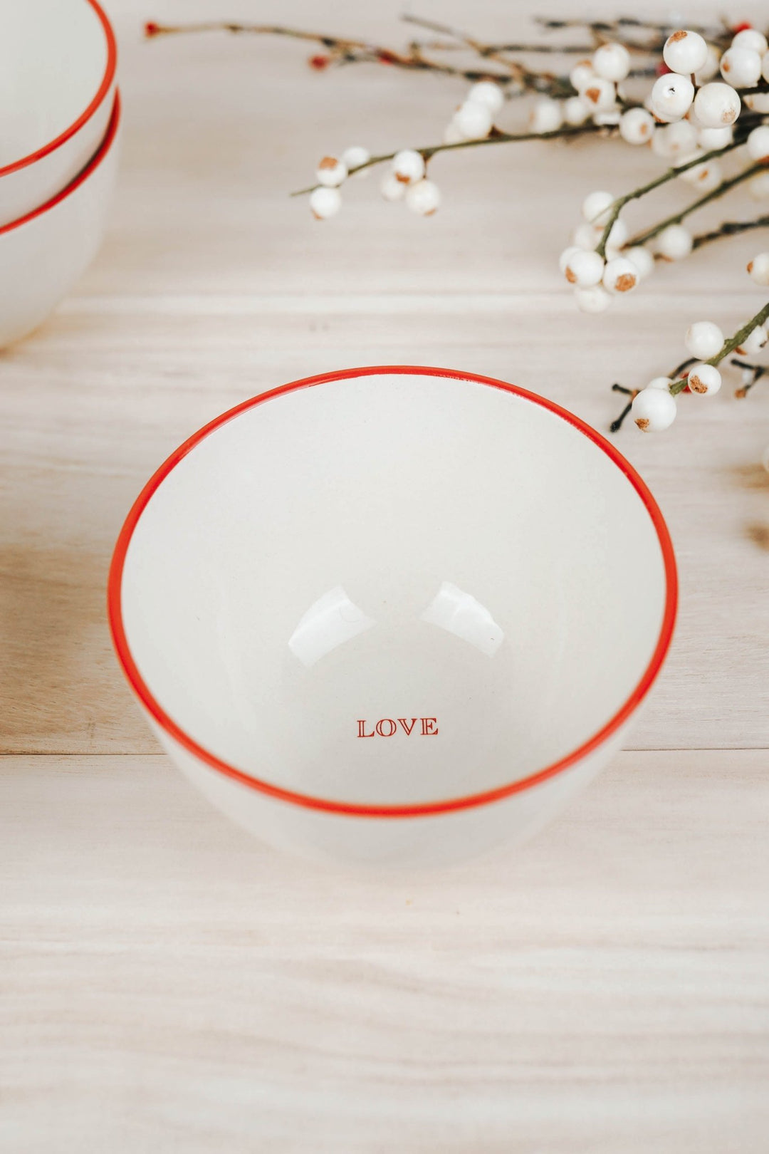Love Red Rim Bowl - Heyday