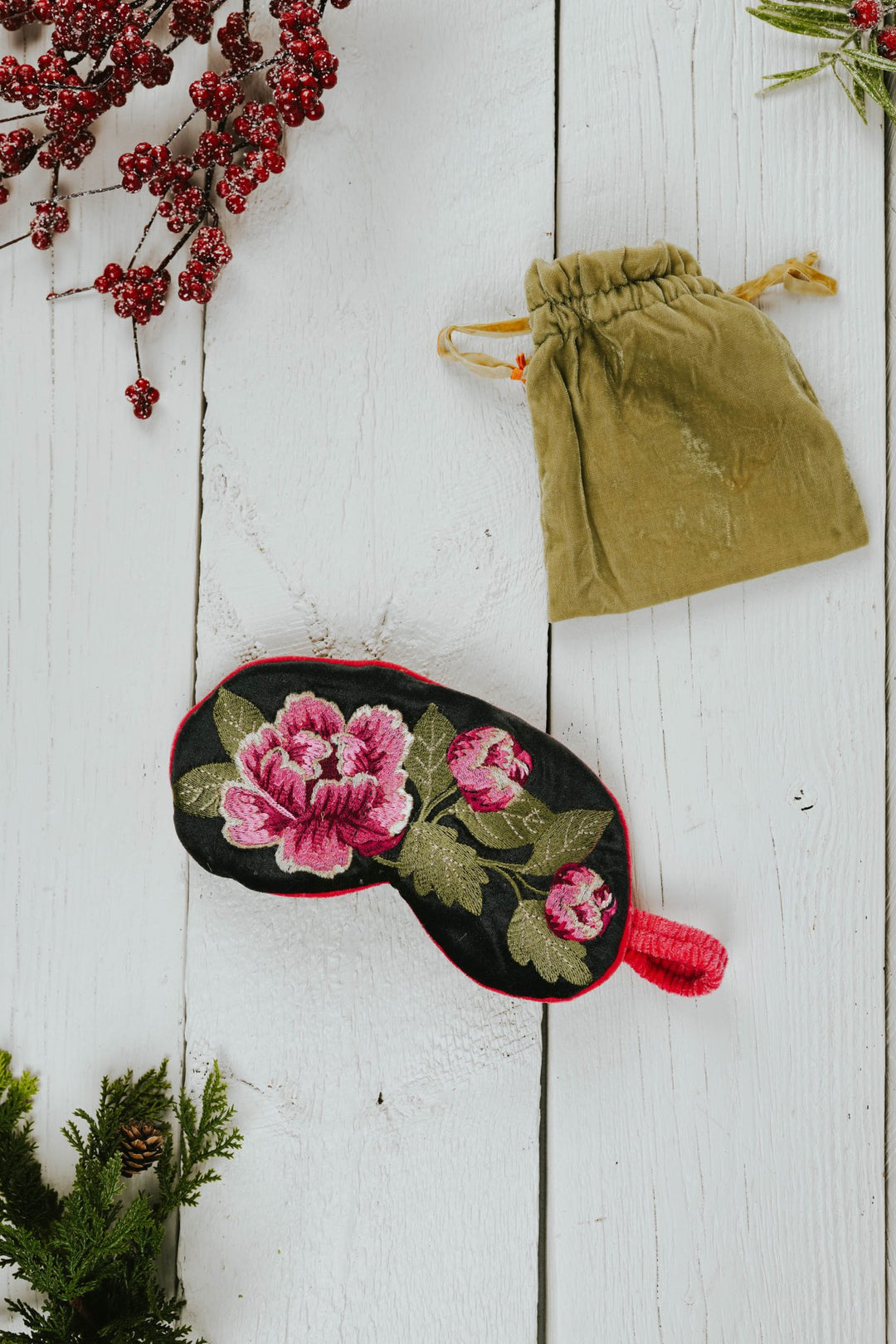 Peony Velvet Lavender Eye Mask - Heyday
