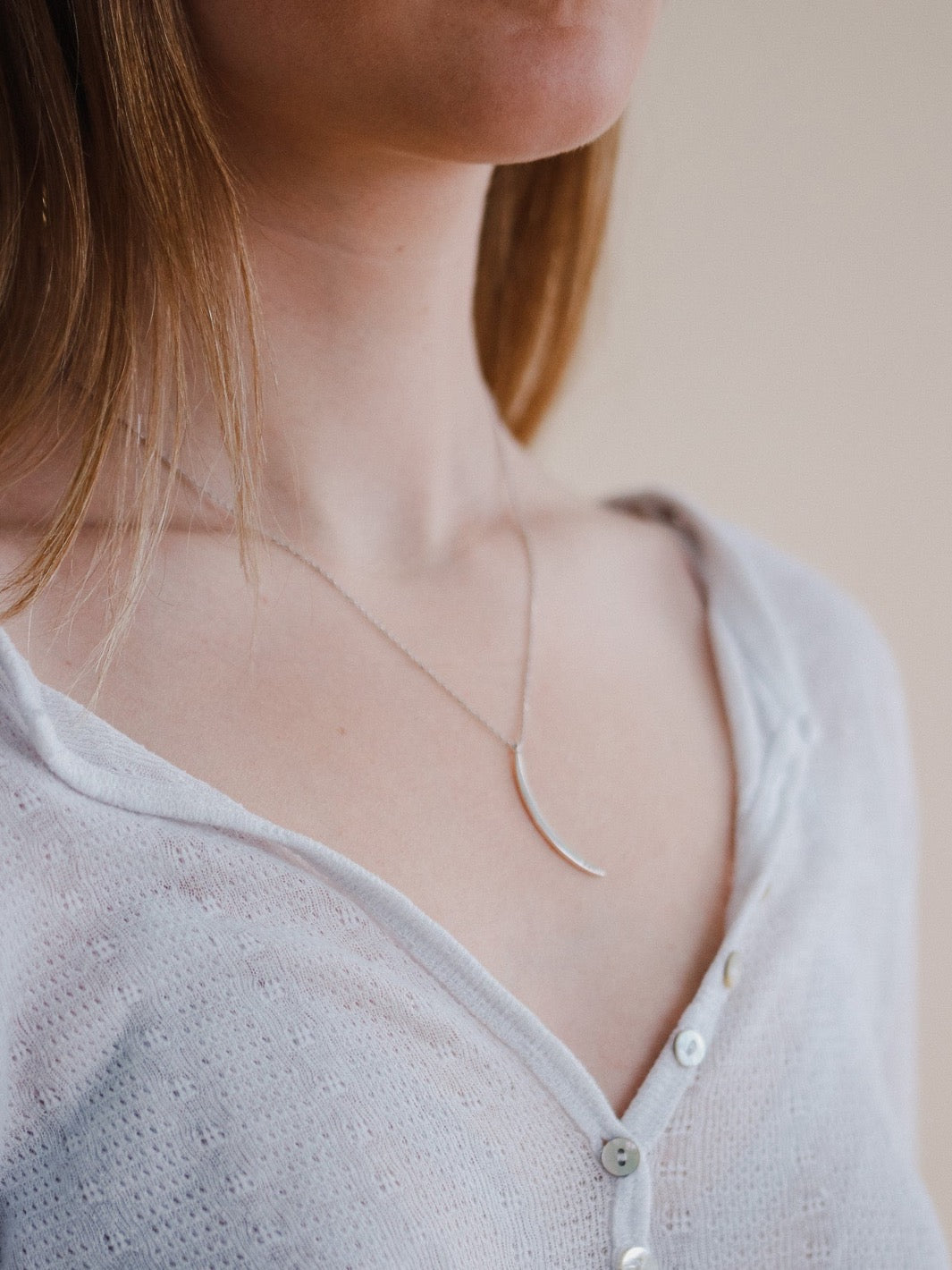 Silver Gibbous Necklace - Heyday