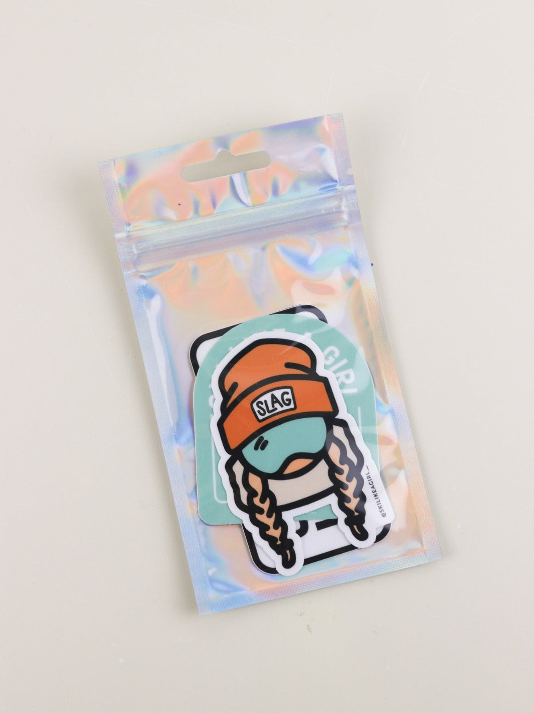 Ski Like a Girl Orange Sticker 4-Pack - Heyday