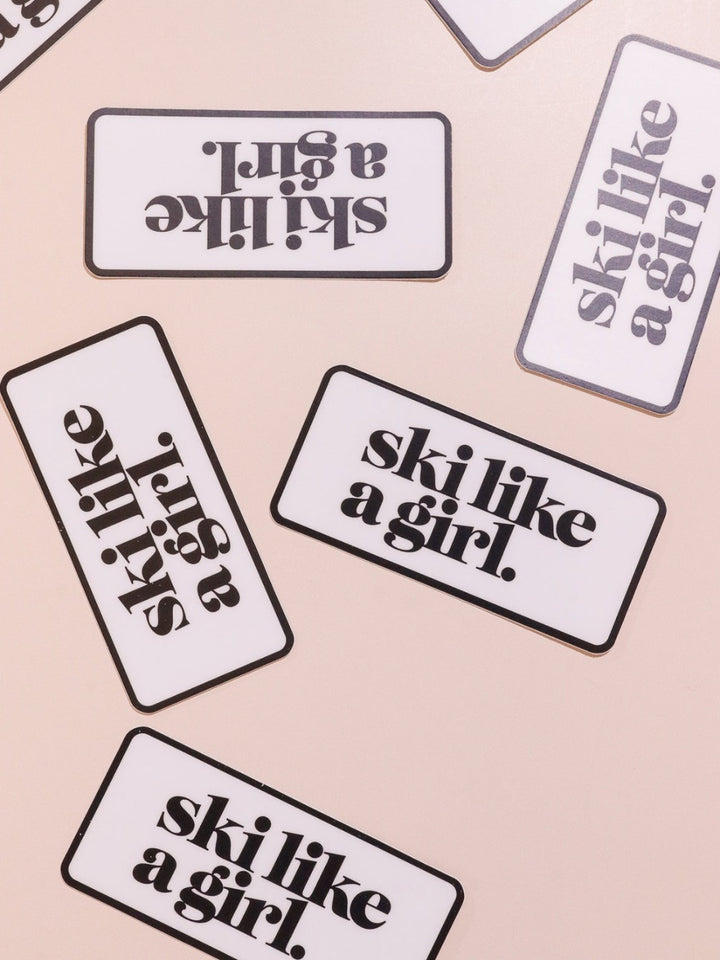 Ski Like a Girl Patch Sticker - Heyday