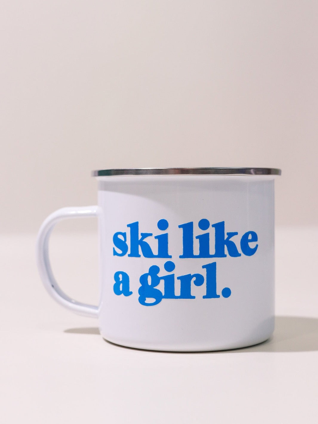 Ski Like a Girl Small Blue Sticker - Heyday