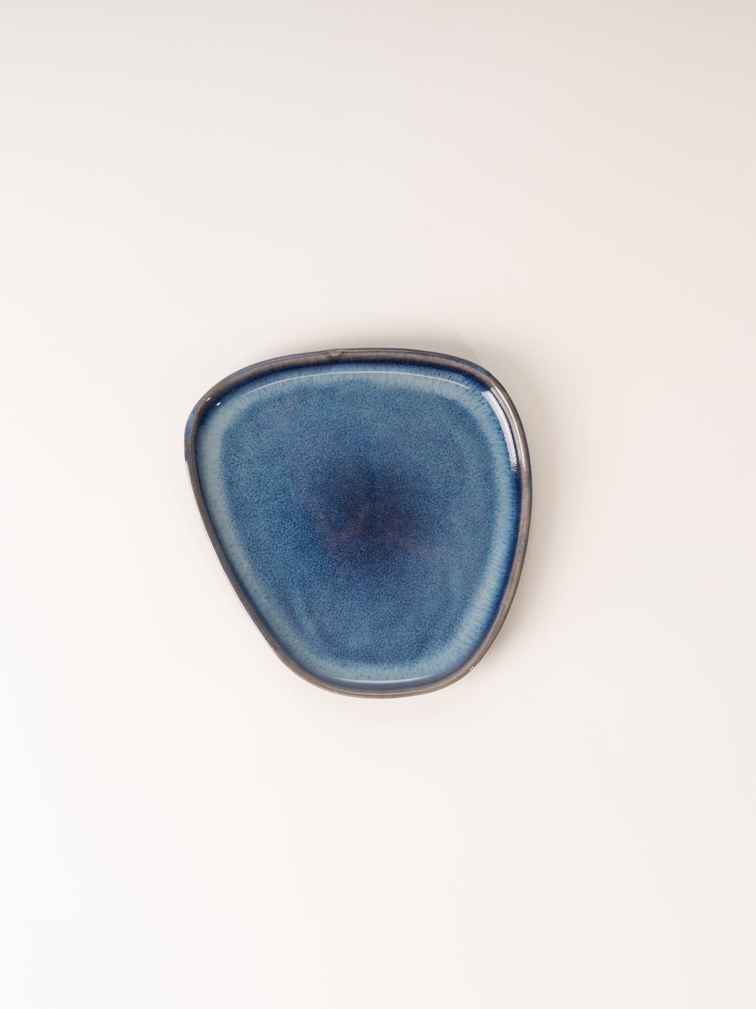 5" Blue Asymmetrical Plate - Heyday