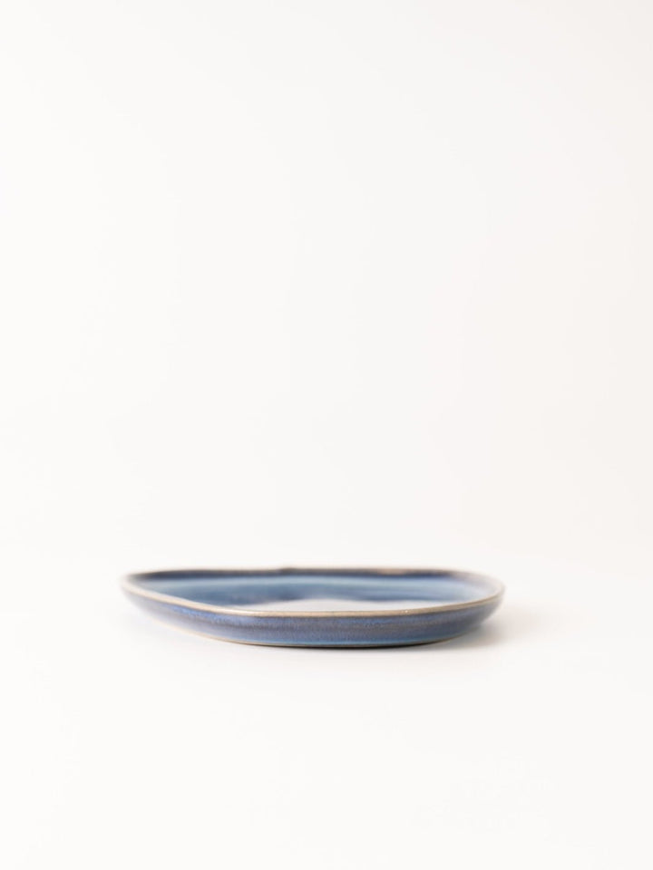 5" Blue Asymmetrical Plate - Heyday