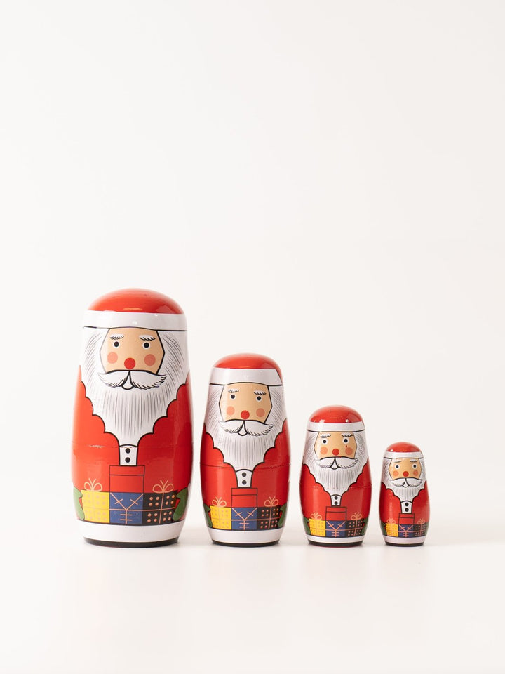 Wood Santa Nesting Dolls