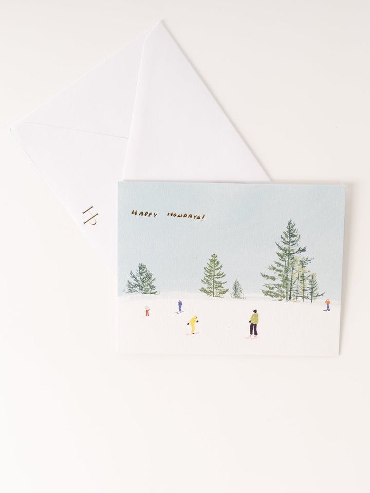 Winter Activities Greeting Card