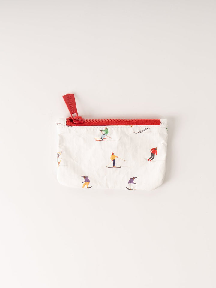 Dancing Skier Mini Zipper Pouch