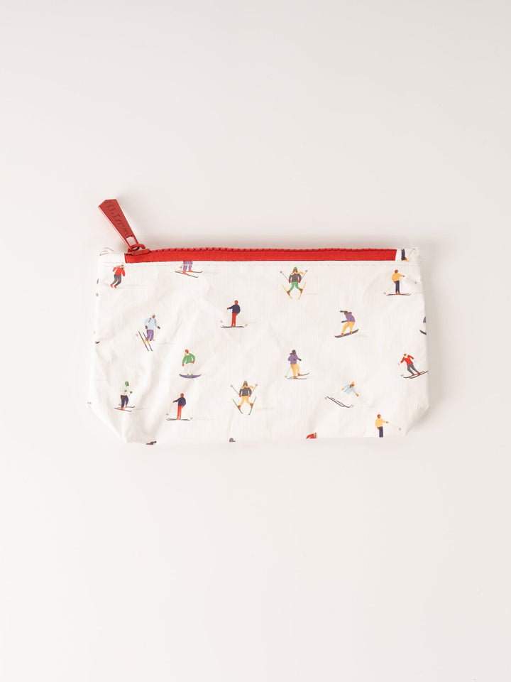 Dancing Skier Small Zipper Pouch