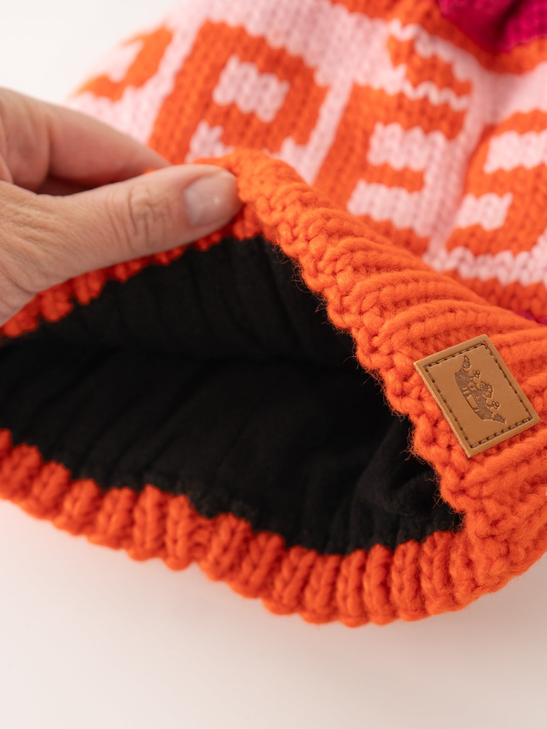 Apres Orange & Pink Beanie