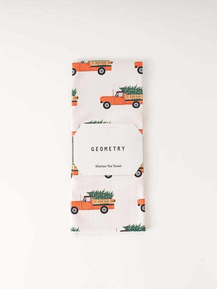 Christmas Ride Microfiber Tea Towel