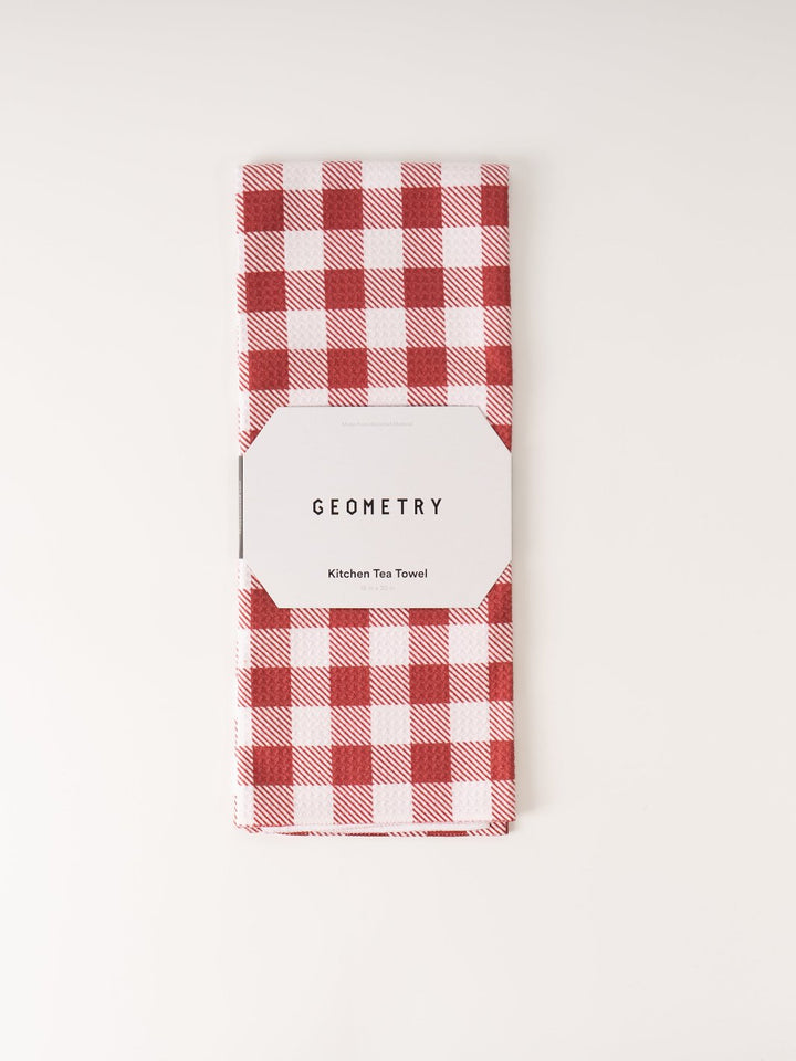 Christmas Gingham Microfiber Tea Towel