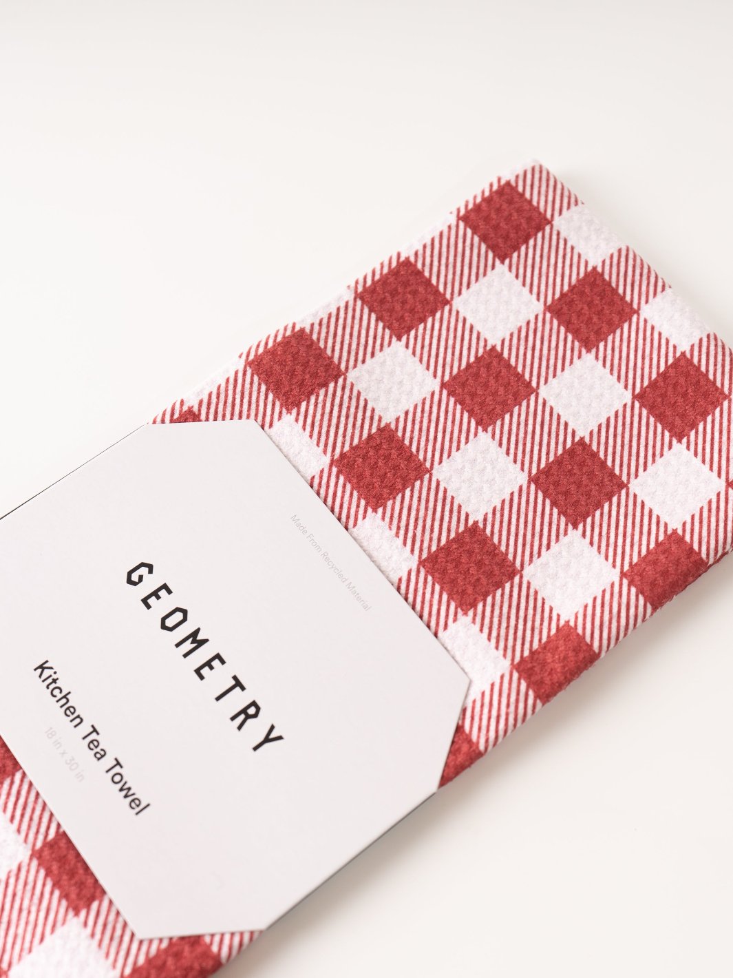 Christmas Gingham Microfiber Tea Towel