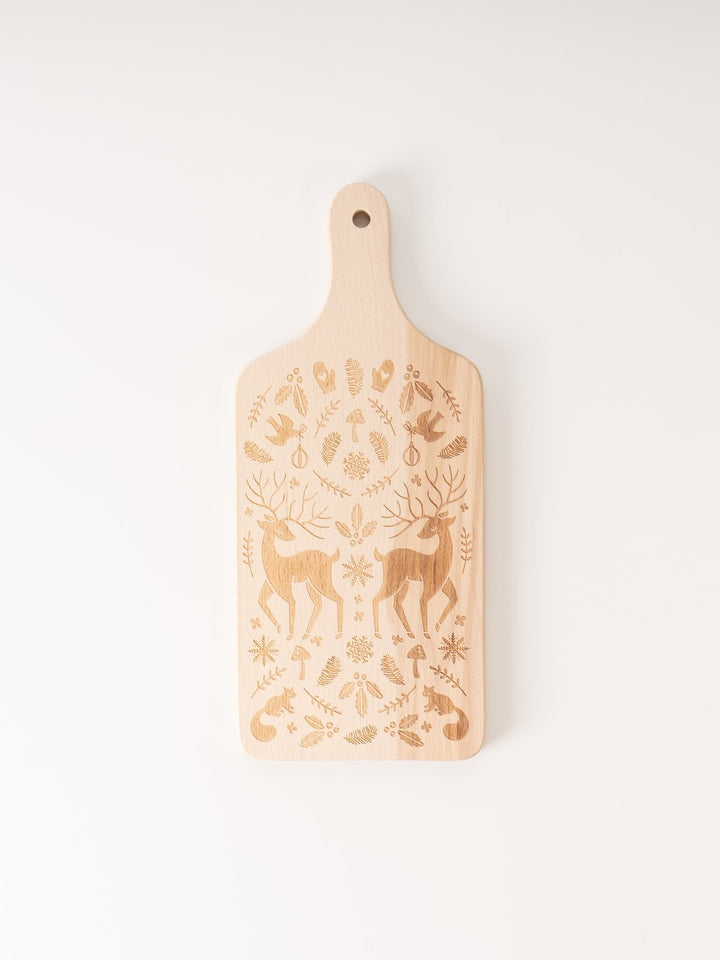 Holiday Deer Engraved Cutting Board