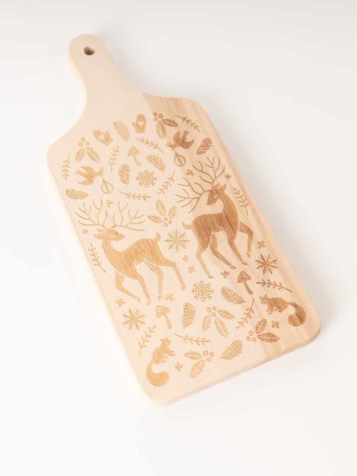 Holiday Deer Engraved Cutting Board