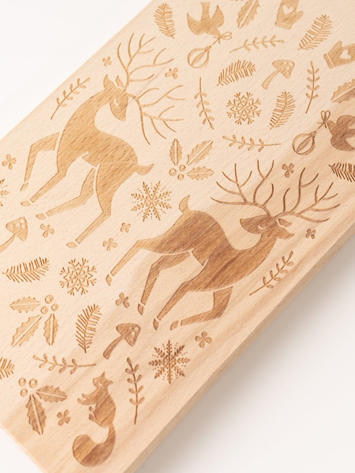 Holiday Deer Engraved Cutting Board