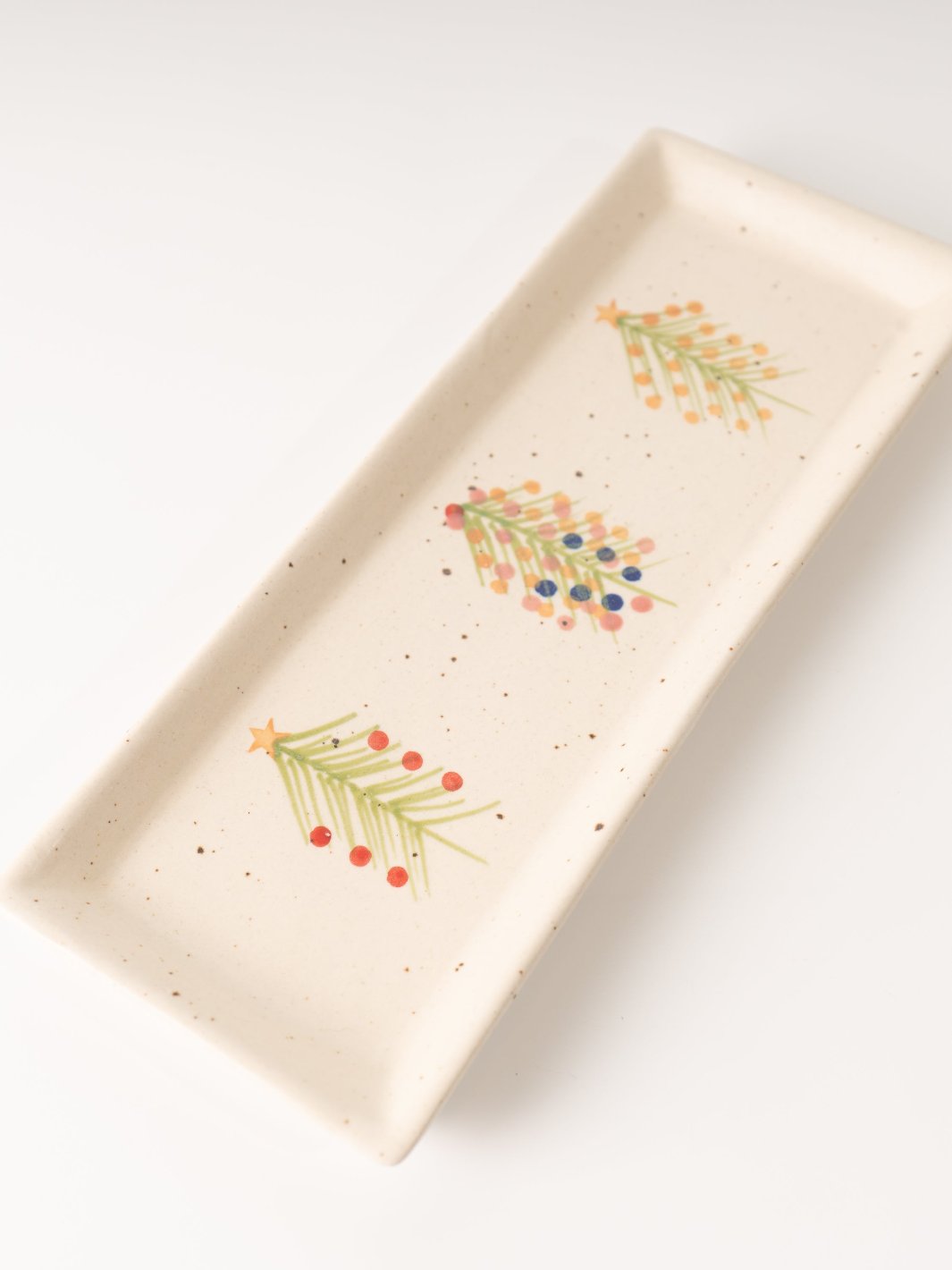 Christmas Tree Stoneware Platter