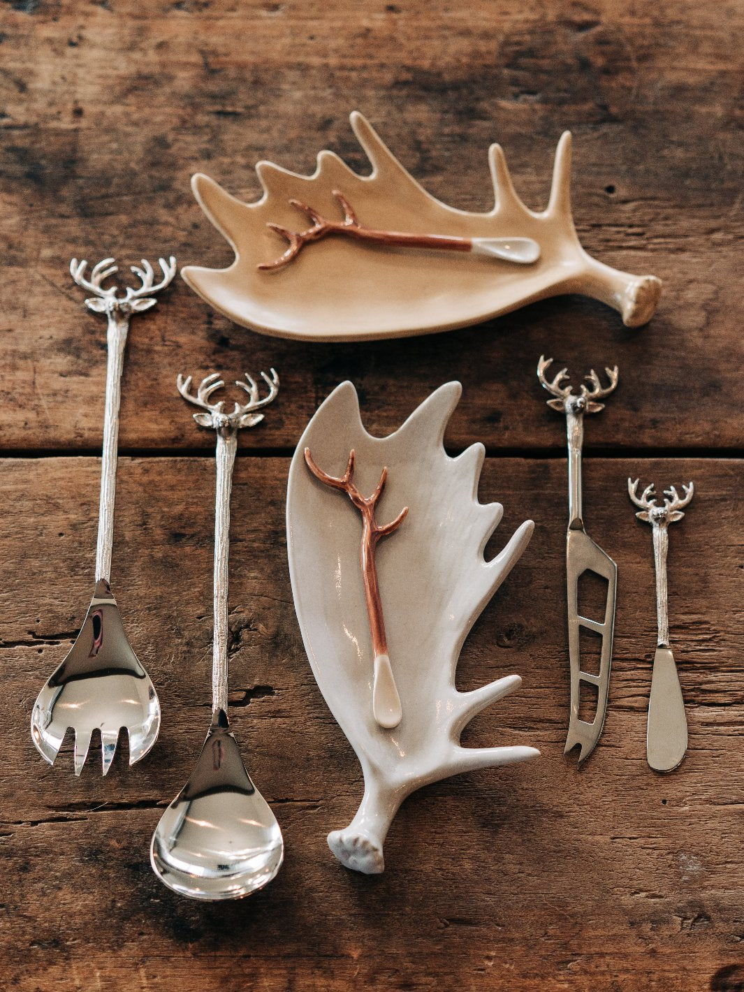 Brass Reindeer Canape Knife