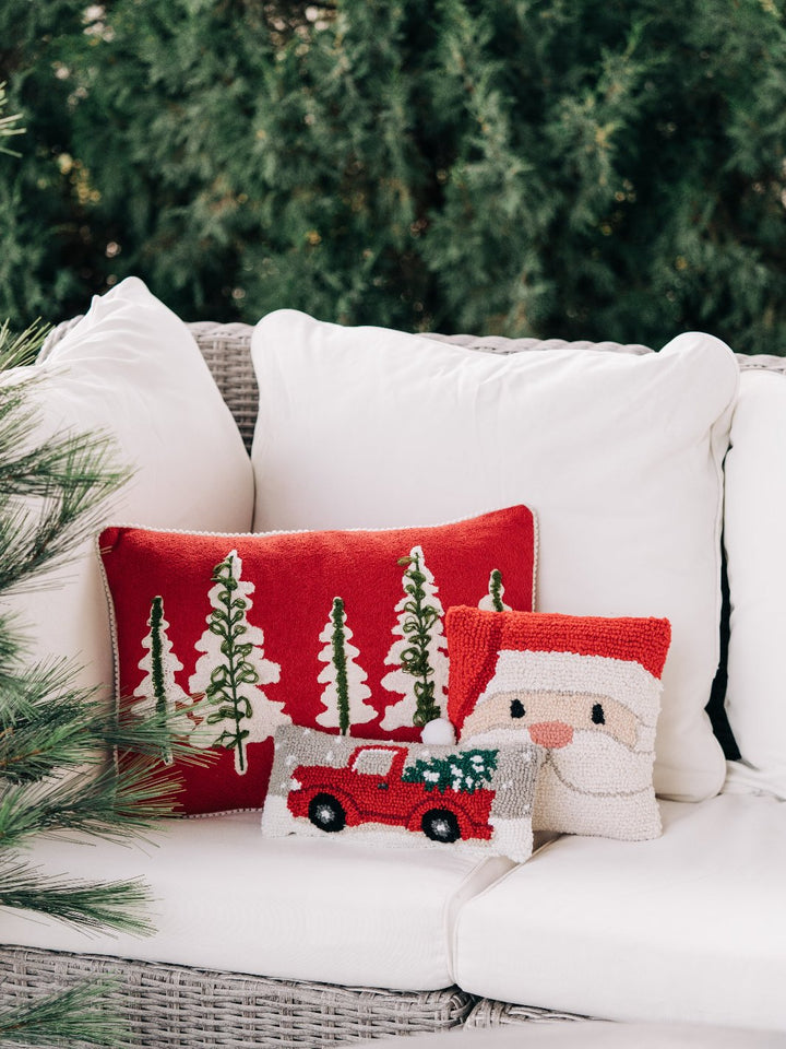 Santa Holiday Hook Pillow