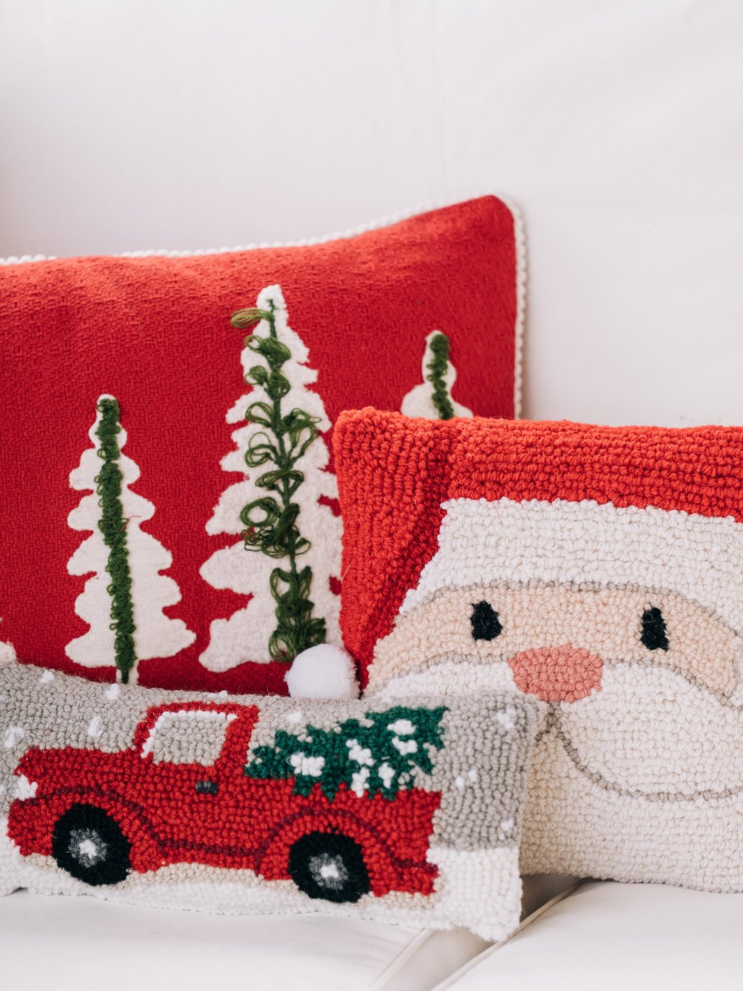 Christmas Truck Hook Pillow