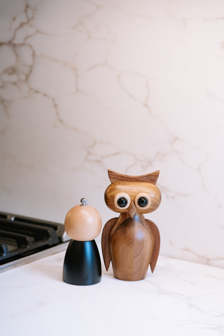Owl Salt and Pepper Mill