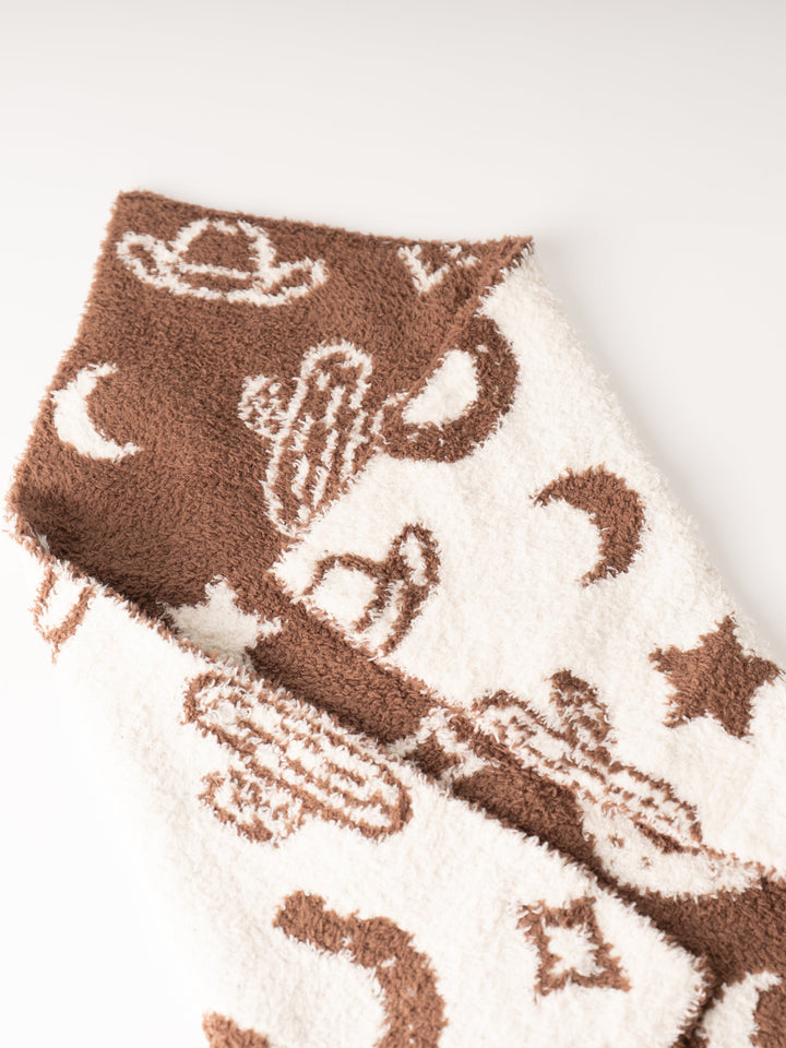 Plush Western Baby Blanket