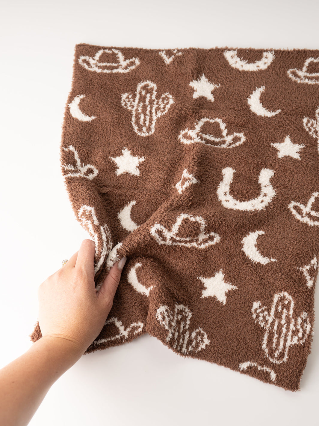Plush Western Baby Blanket