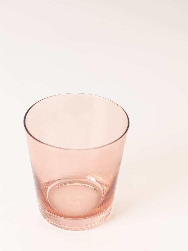 Pink Low Ball Glass