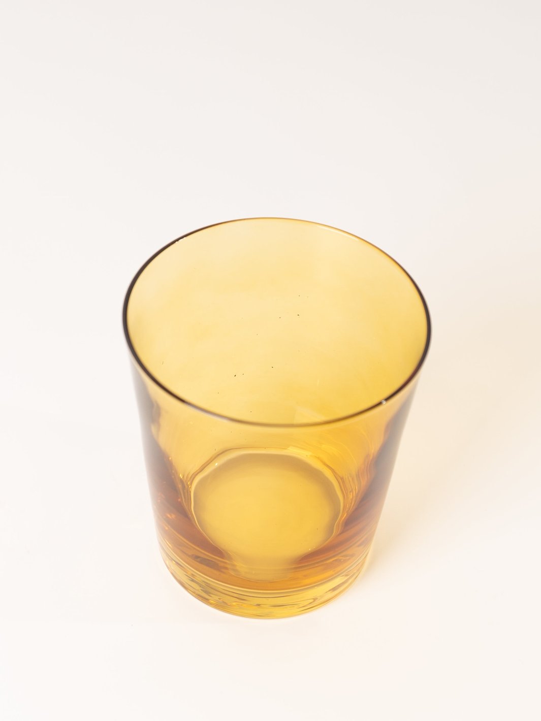 Yellow Low Ball Glass