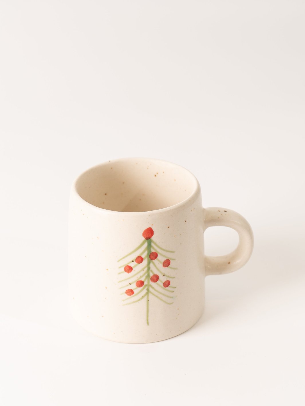 Red Dot Star Christmas Tree Mug