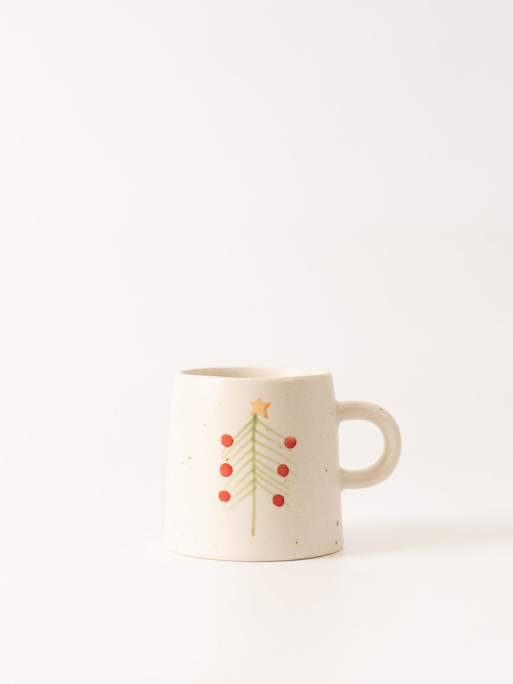 Red Dot Christmas Tree Mug