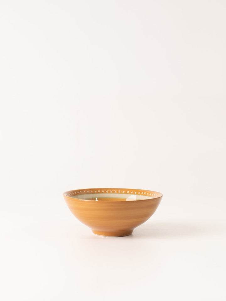 Yellow Holiday Patterned Bowl