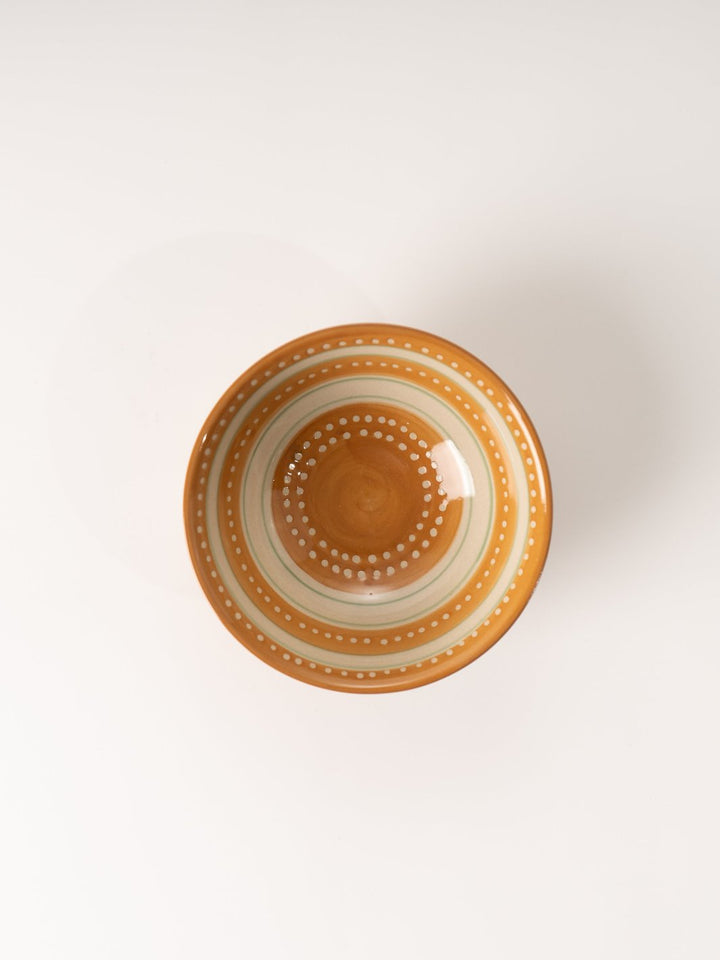 Yellow Holiday Patterned Bowl