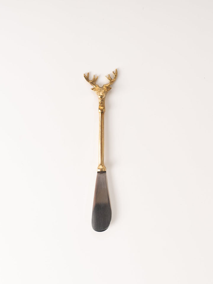 Brass Reindeer Canape Knife