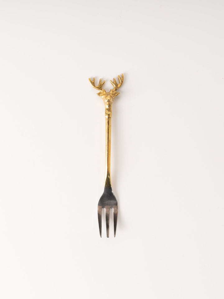 Brass Reindeer Fork