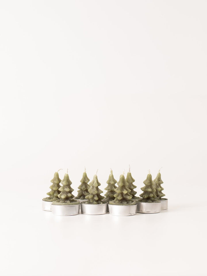 Evergreen Tree Tealight Set