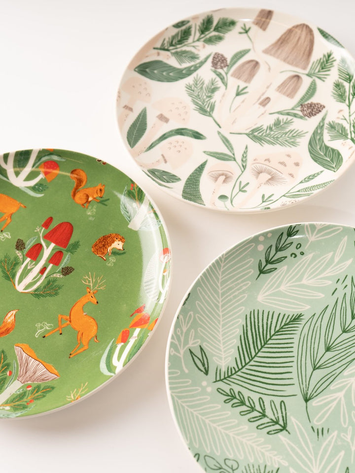 Mushroom and Animal Woodland Plate