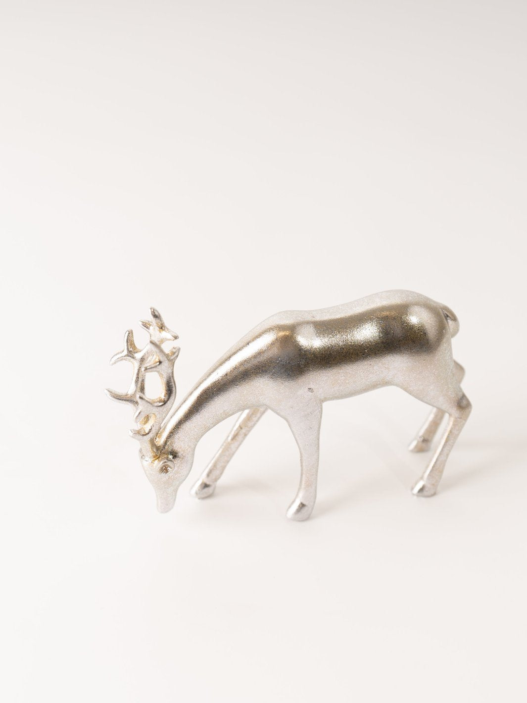 Grazing Silver Reindeer