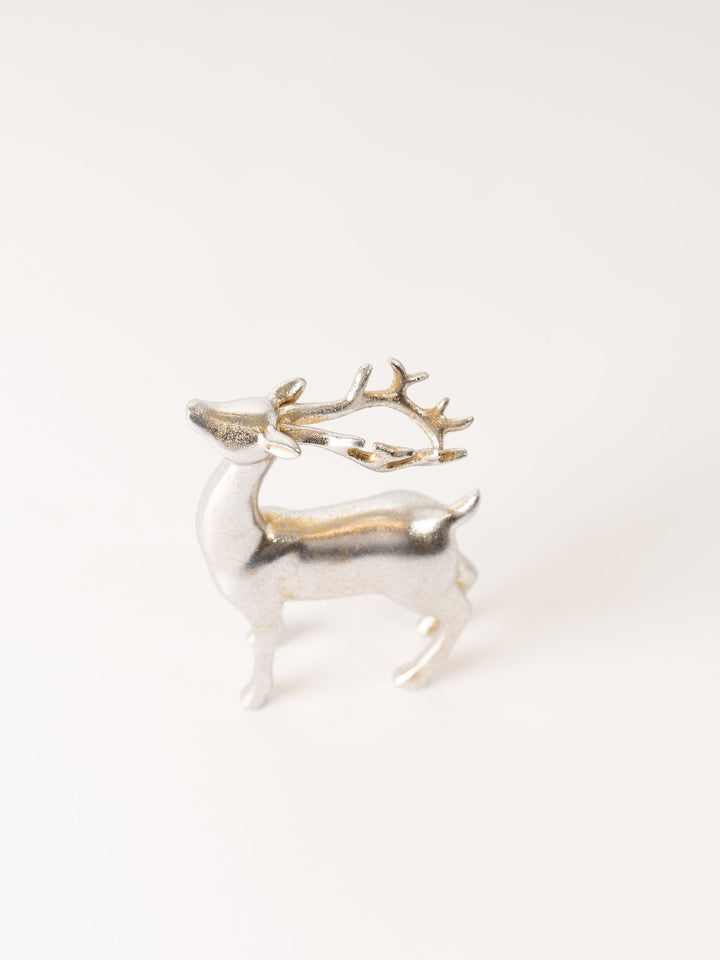 Standing Silver Reindeer