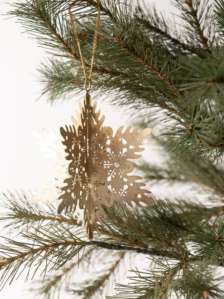 Large Metal Snowflake Ornament