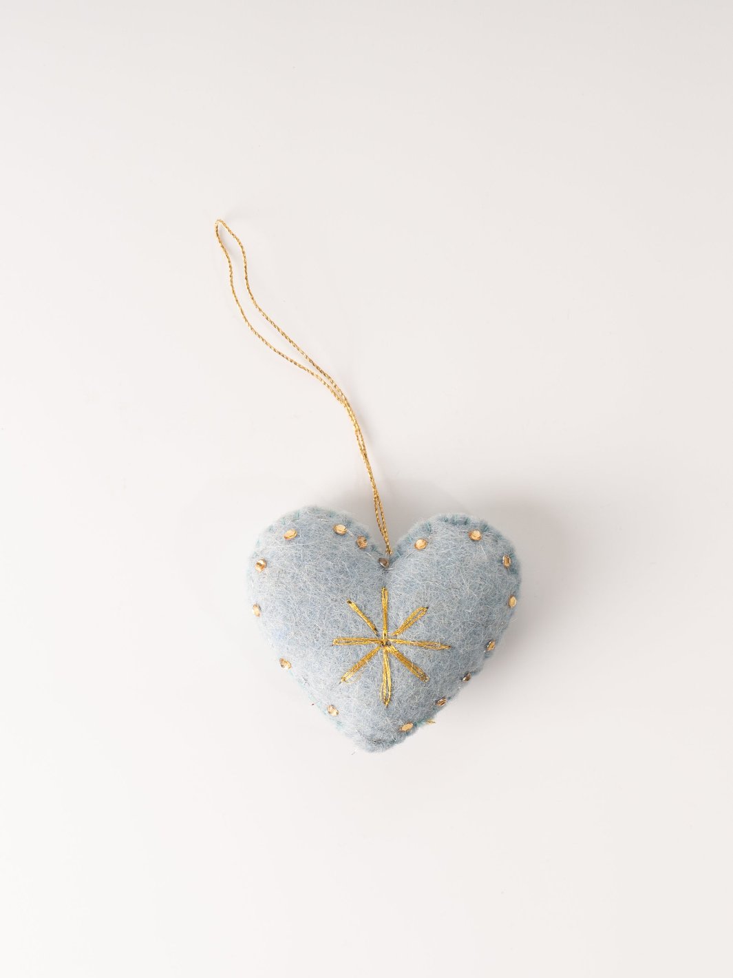 Blue Heart Felt Ornament