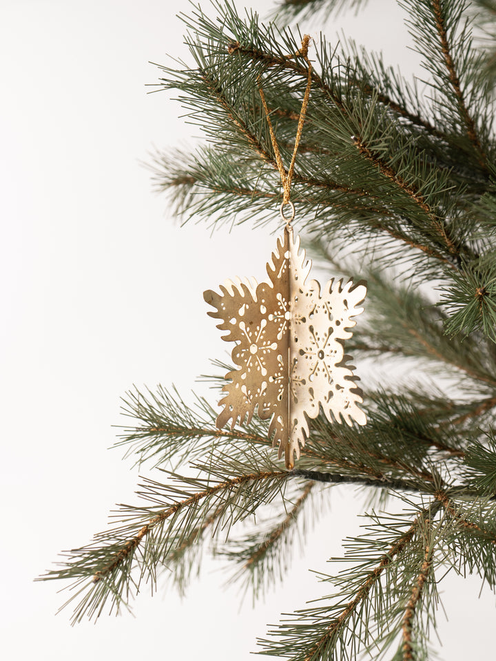 Large Metal Snowflake Ornament