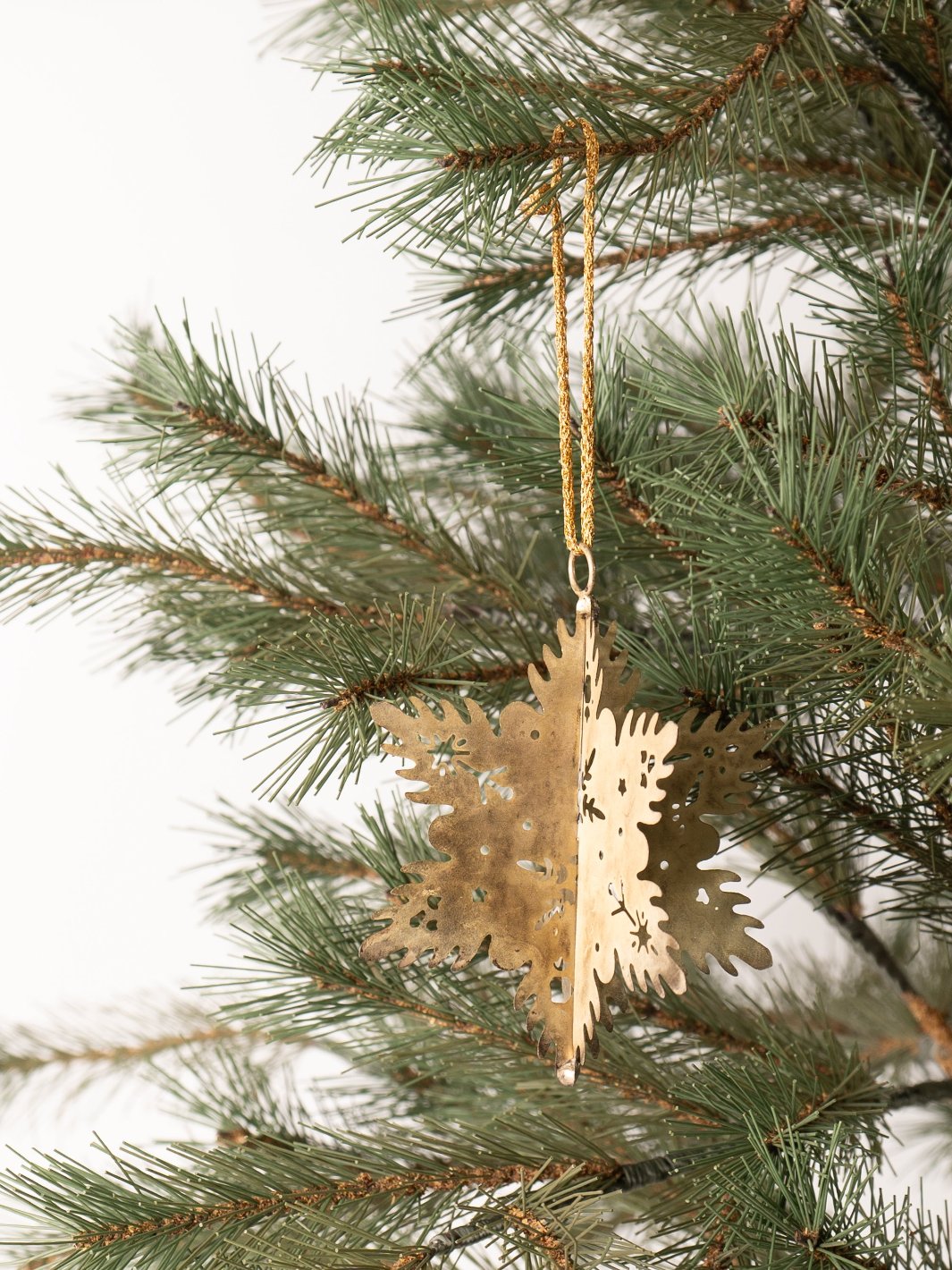 Small Metal Snowflake Ornament