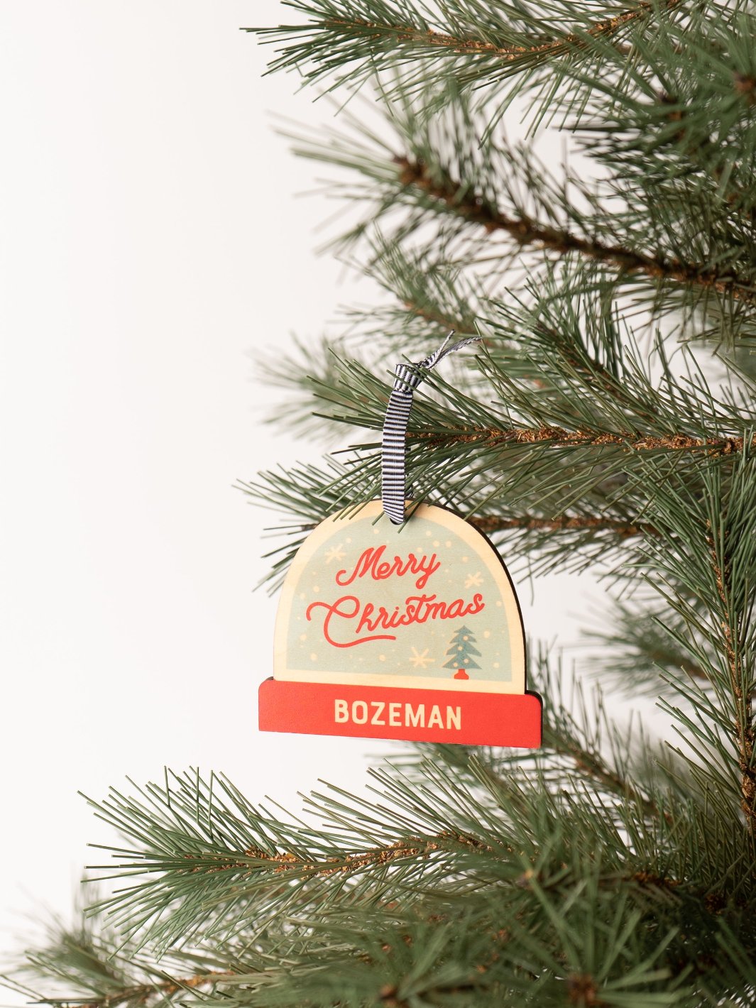 Bozeman Snow Globe Ornament