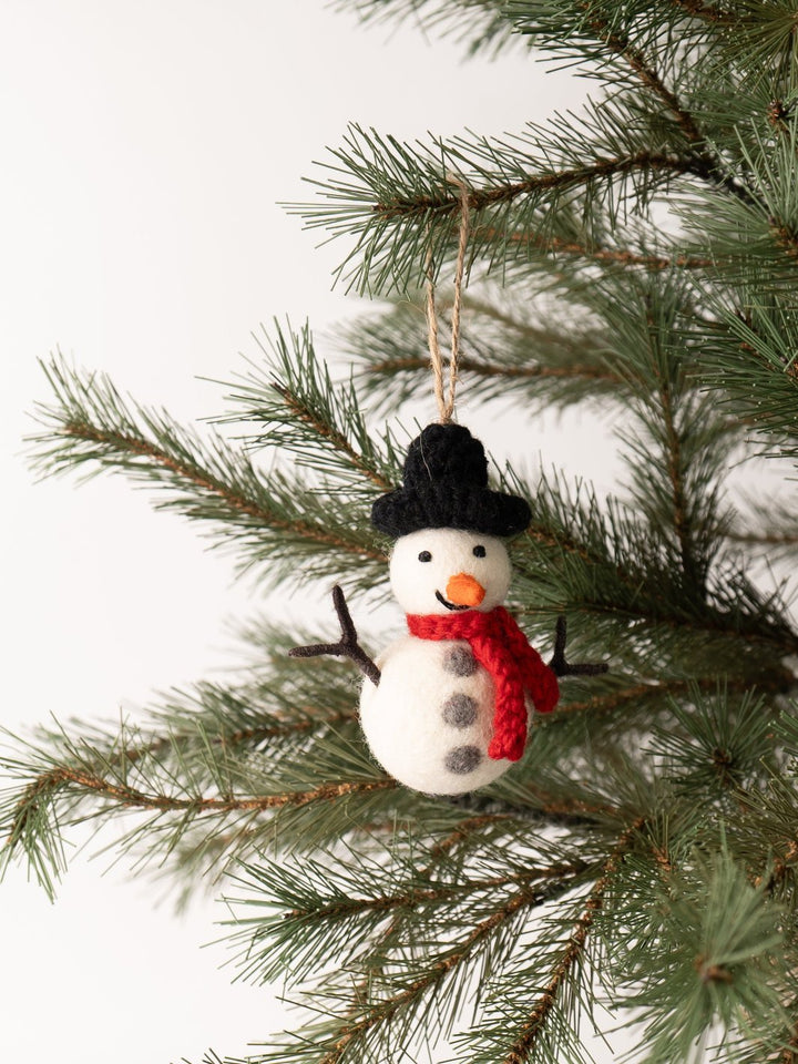 Snowman Felt Ornament