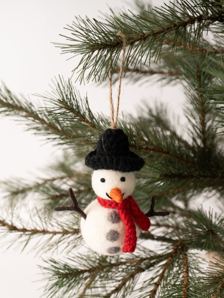 Snowman Felt Ornament