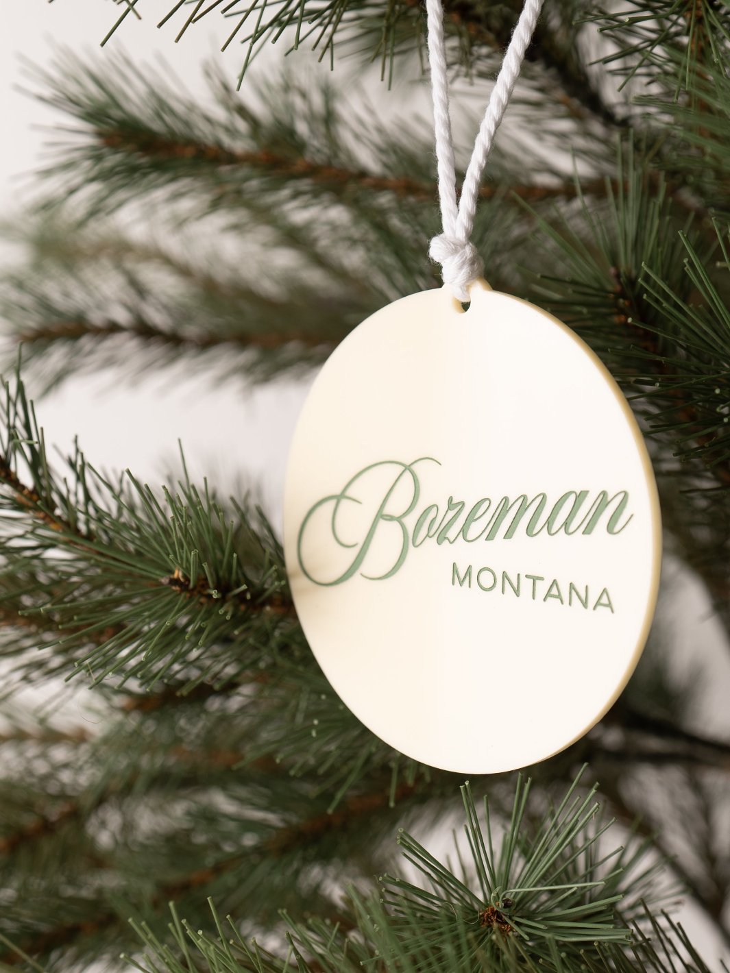 Bozeman Round Ornament