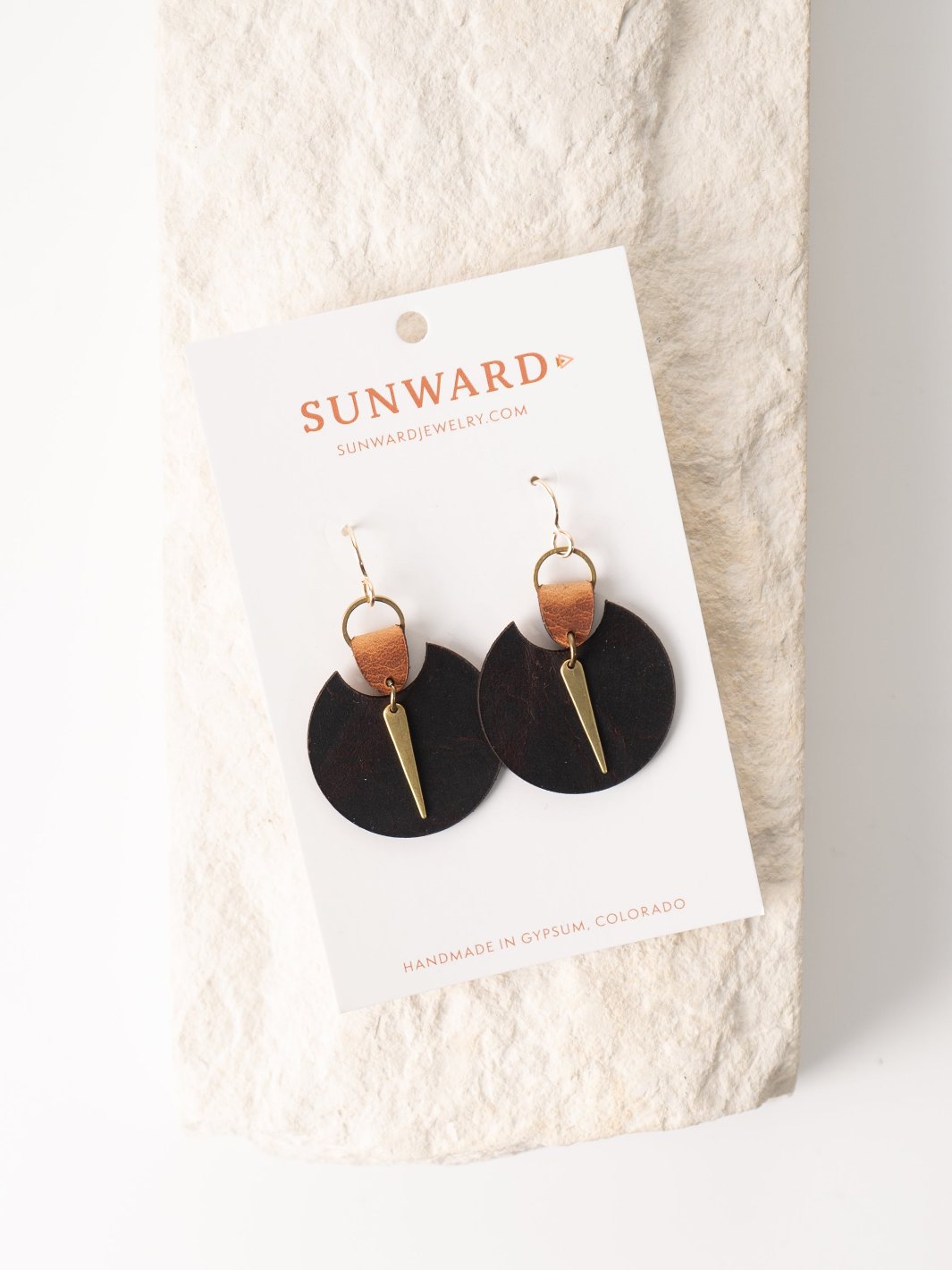 Black Eclipse Drop Earrings